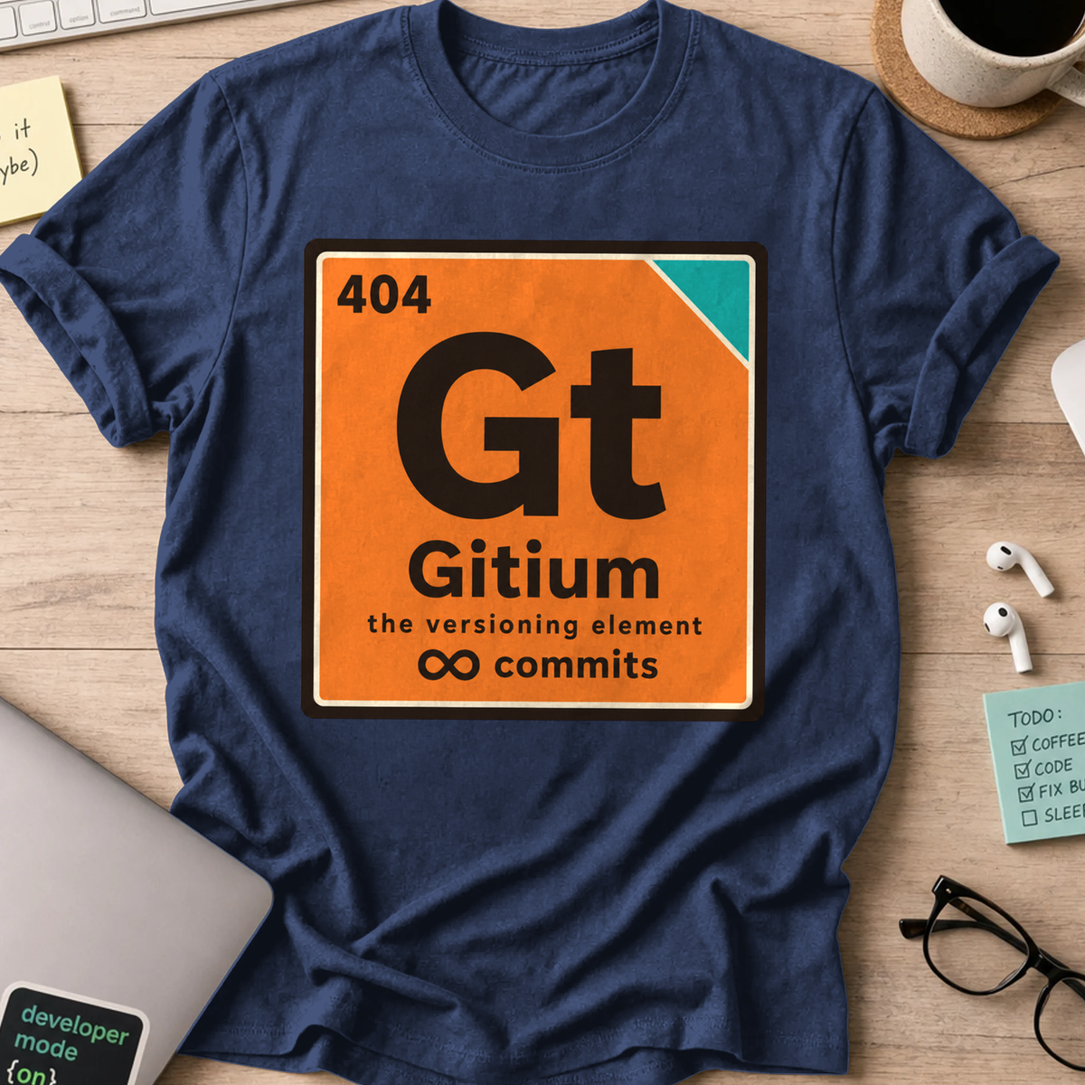 Gitium the Versioning Element Shirt — Navy