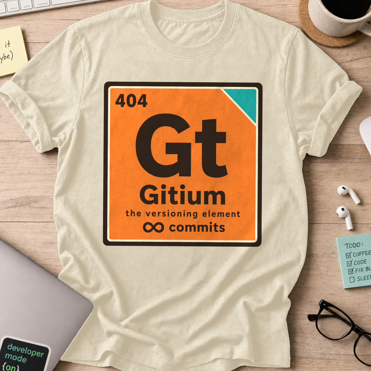 Gitium the Versioning Element Shirt — Natural
