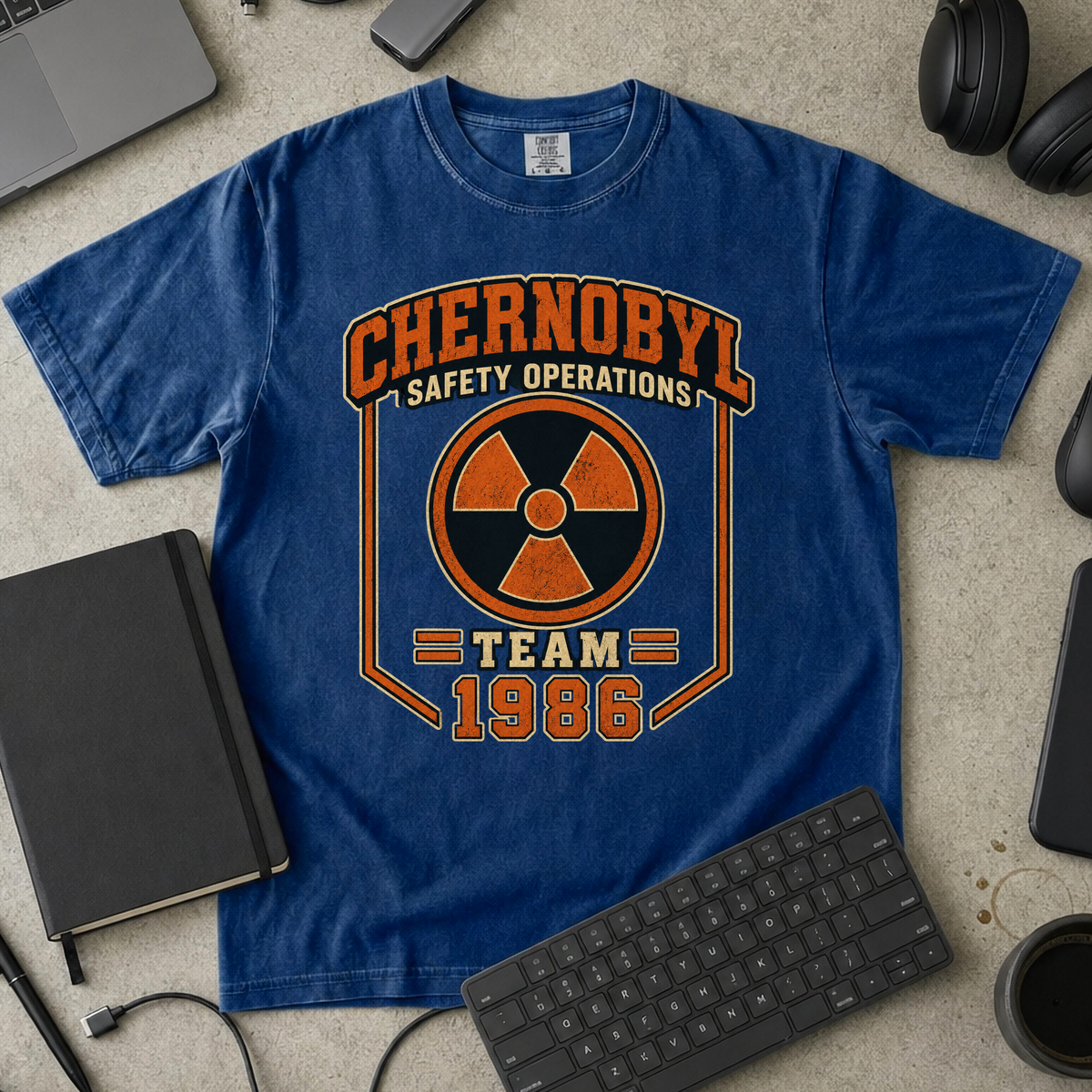 Nerd Collection Artwork 009 Premium Shirt - True Navy mockup