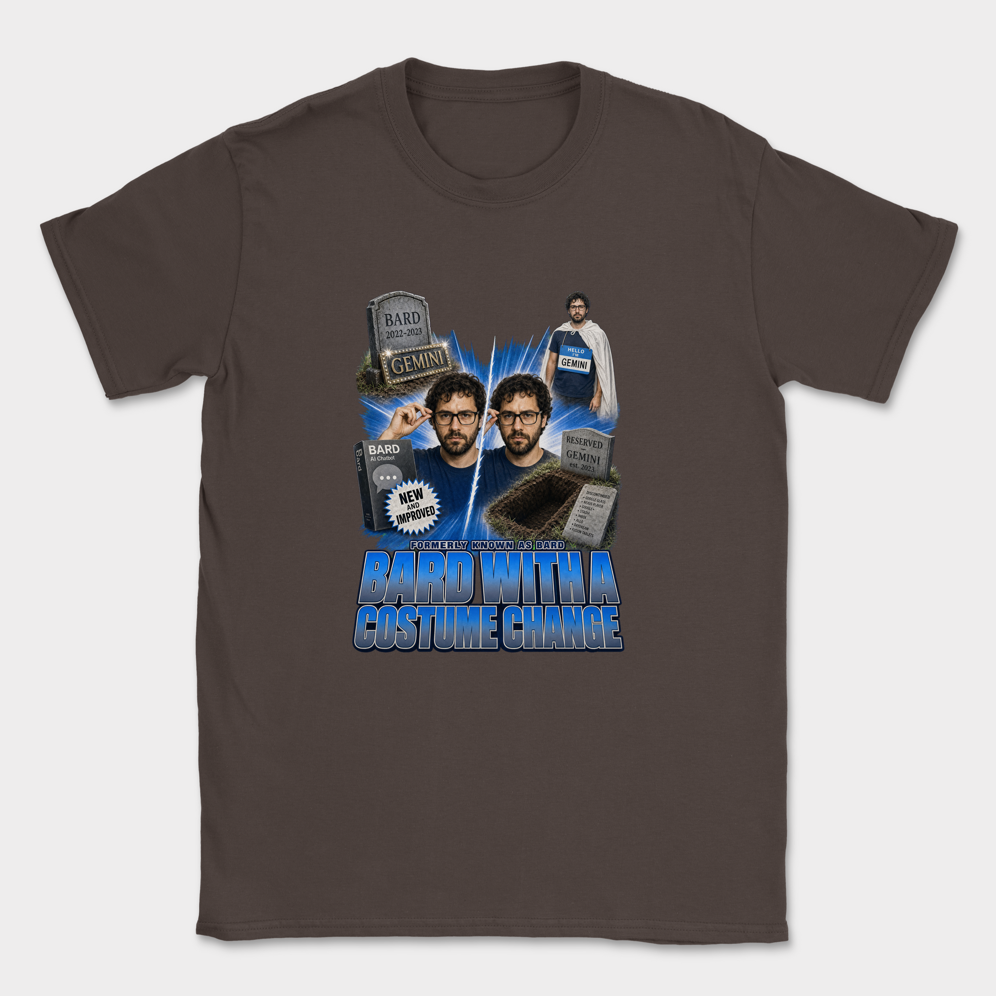 Bard With A Costume Change Shirt — Dark Chocolate