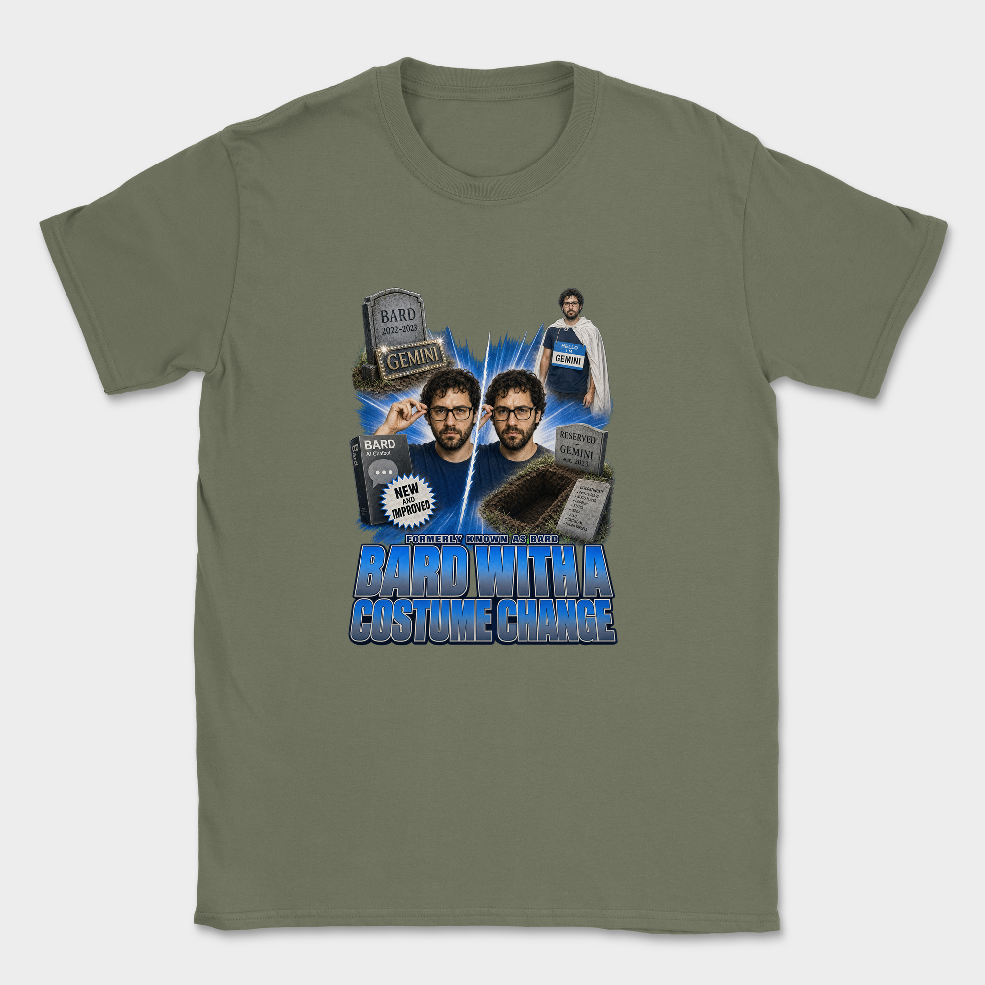 Bard With A Costume Change Shirt — Military Green