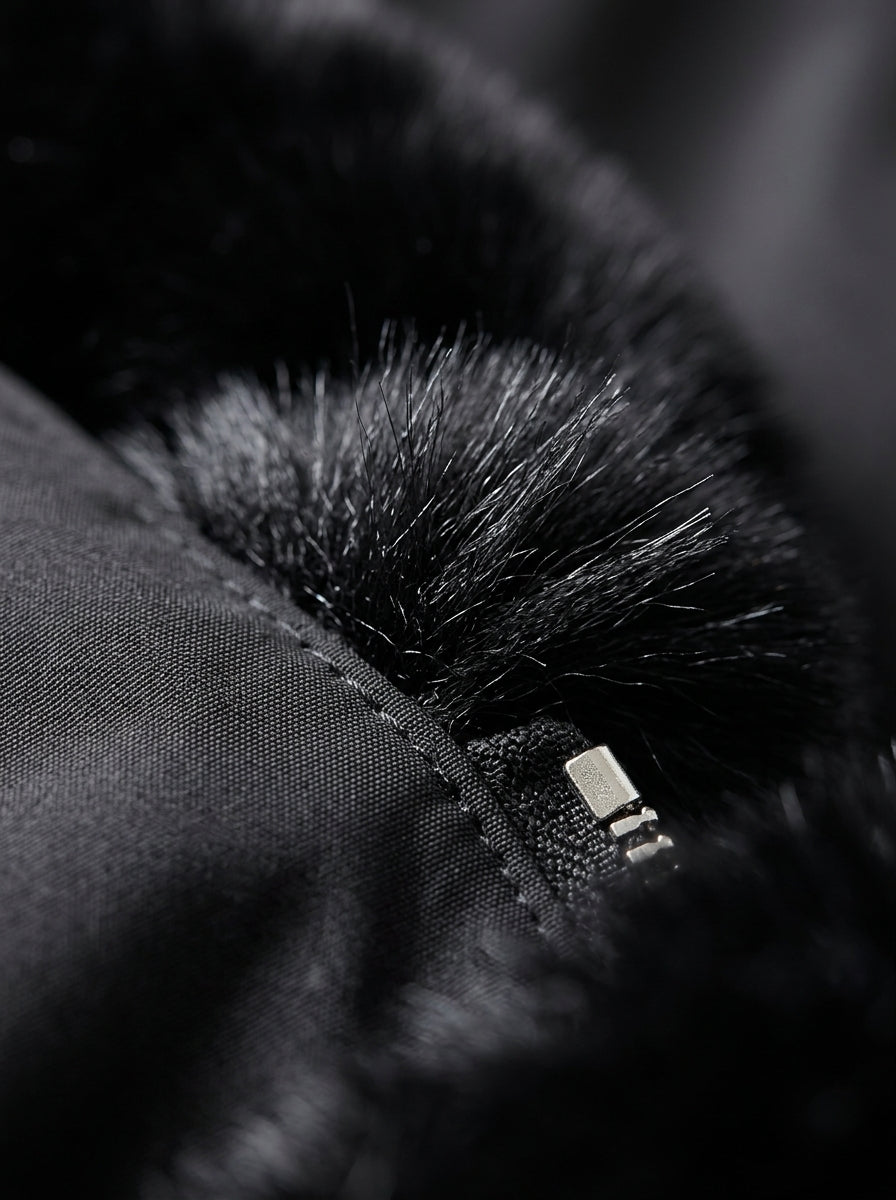 Women's Jacket Hooded Plush Trim