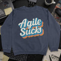 Agile Sucks Sweatshirt - Navy mockup