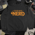 Coding Nerd Sweatshirt - Black mockup