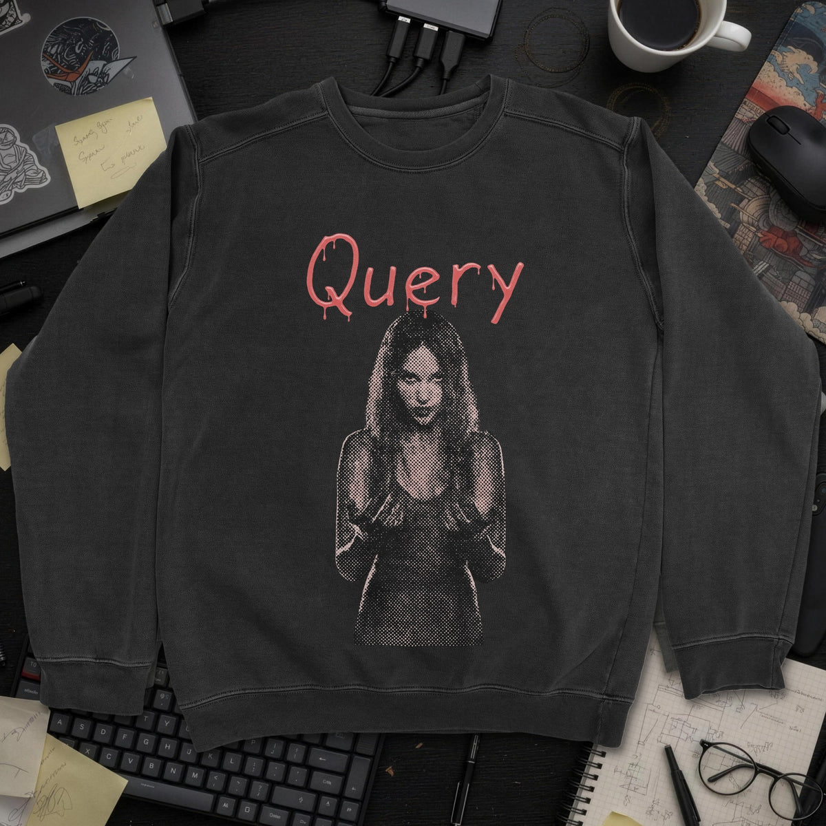 Query Movie Sweatshirt - Black mockup