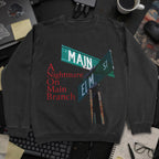 A Nightmare On Main Branch Sweatshirt - Black mockup