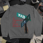 A Nightmare On Main Branch Sweatshirt - Dark Heather mockup