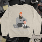 Npm Install Streetwear Sweatshirt - Sand mockup