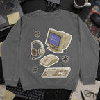 Developer Essential Sticker Sweatshirt - Dark Heather mockup