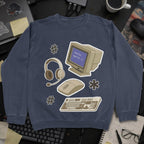 Developer Essential Sticker Sweatshirt - Navy mockup