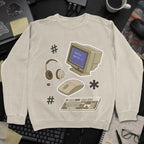 Developer Essential Sticker Sweatshirt - Sand mockup