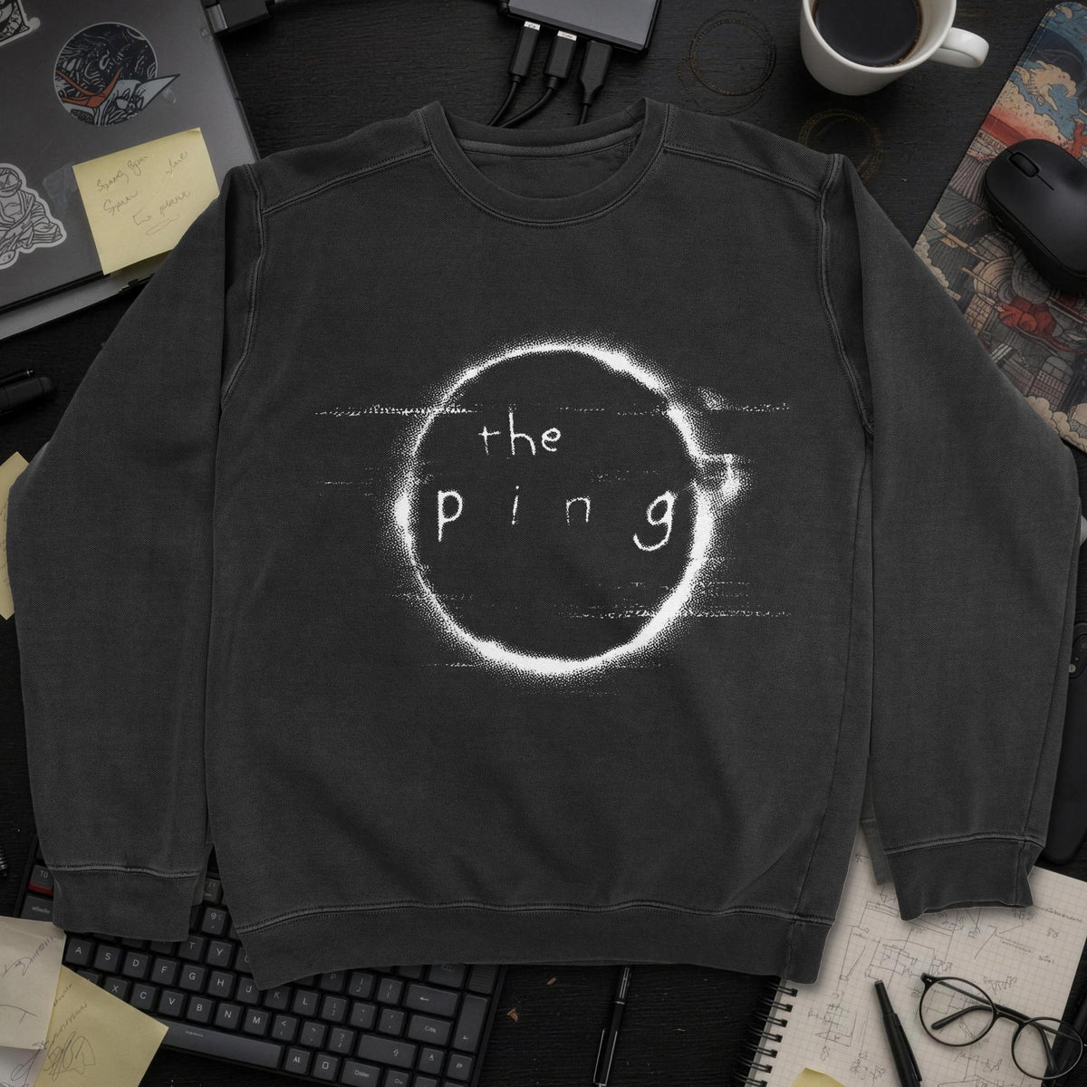 The Ping Movie Sweatshirt - Black mockup