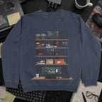 Cool Dev Desk Setup Sweatshirt - Navy mockup