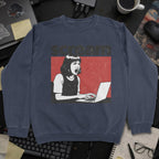 Scream Sweatshirt - Navy mockup