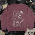 C Knight Sweatshirt - Maroon mockup