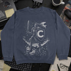 C Knight Sweatshirt - Navy mockup