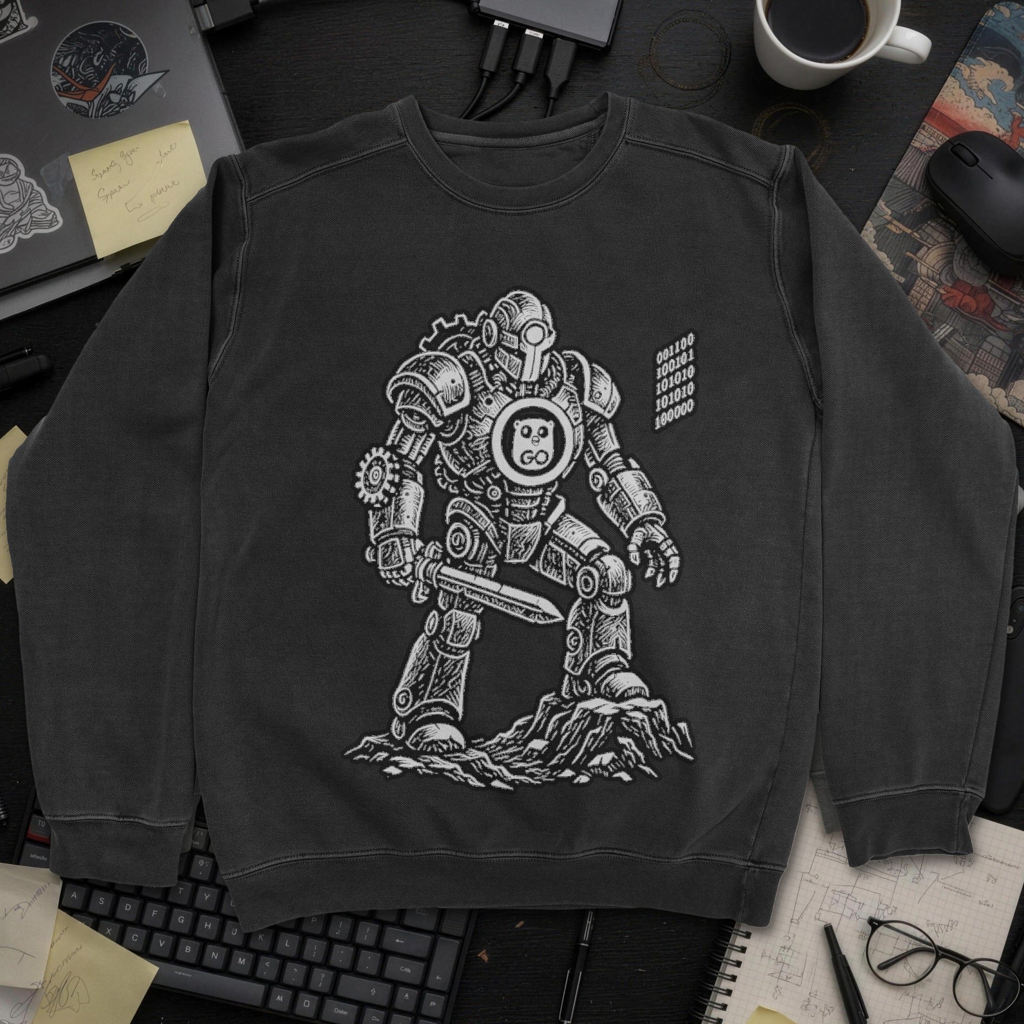 Go Knight Sweatshirt - Black mockup