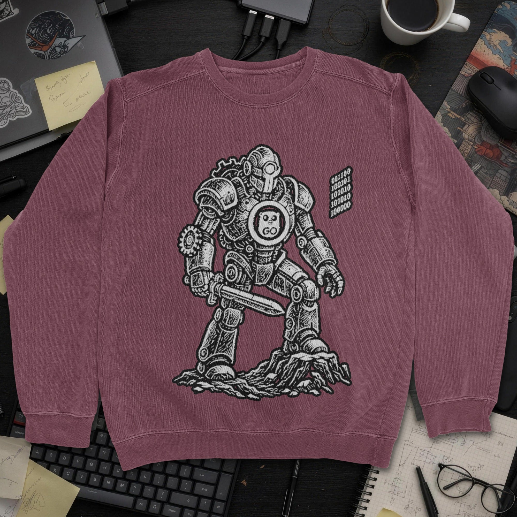Go Knight Sweatshirt - Maroon mockup