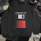 Diskette Sweatshirt - Black mockup
