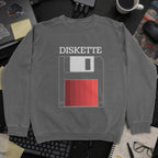 Diskette Sweatshirt - Dark Heather mockup