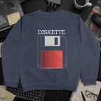 Diskette Sweatshirt - Navy mockup