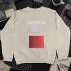 Diskette Sweatshirt - Sand mockup