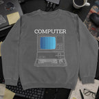 Computer Sweatshirt - Dark Heather mockup