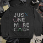 Just One More Code Sweatshirt - Black mockup