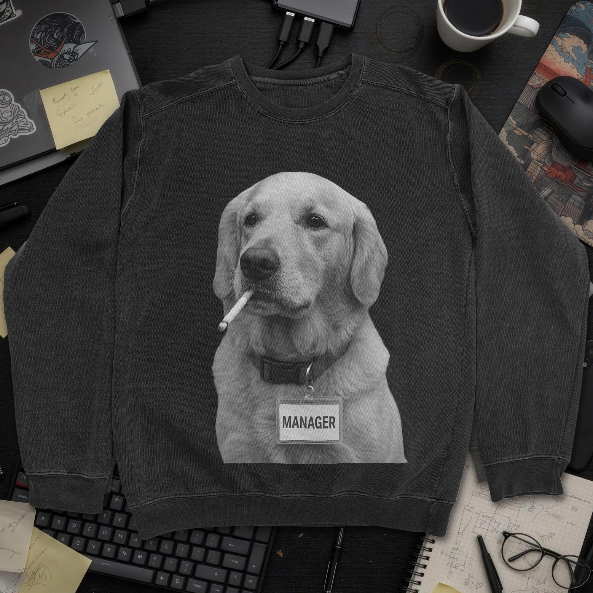 Dog Manager Sweatshirt - Black mockup
