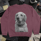 Dog Manager Sweatshirt - Maroon mockup