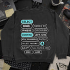 Select Count Sweatshirt - Black mockup