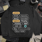 Print Break Input Sweatshirt - Black mockup