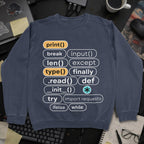 Print Break Input Sweatshirt - Navy mockup