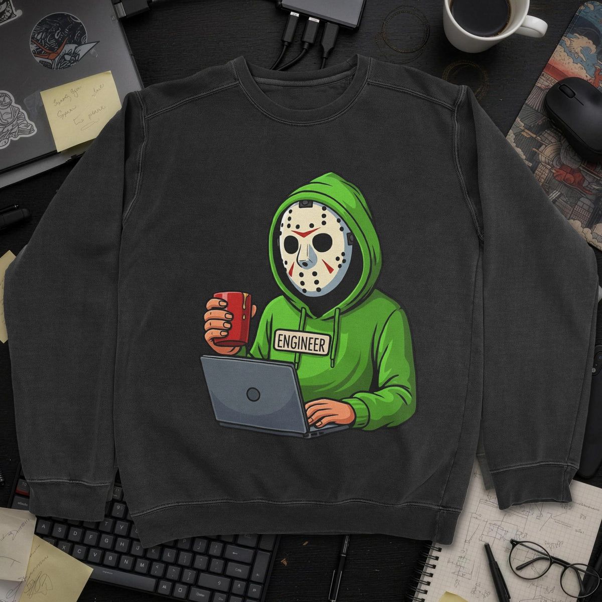 Jason Engineer Sweatshirt - Black mockup