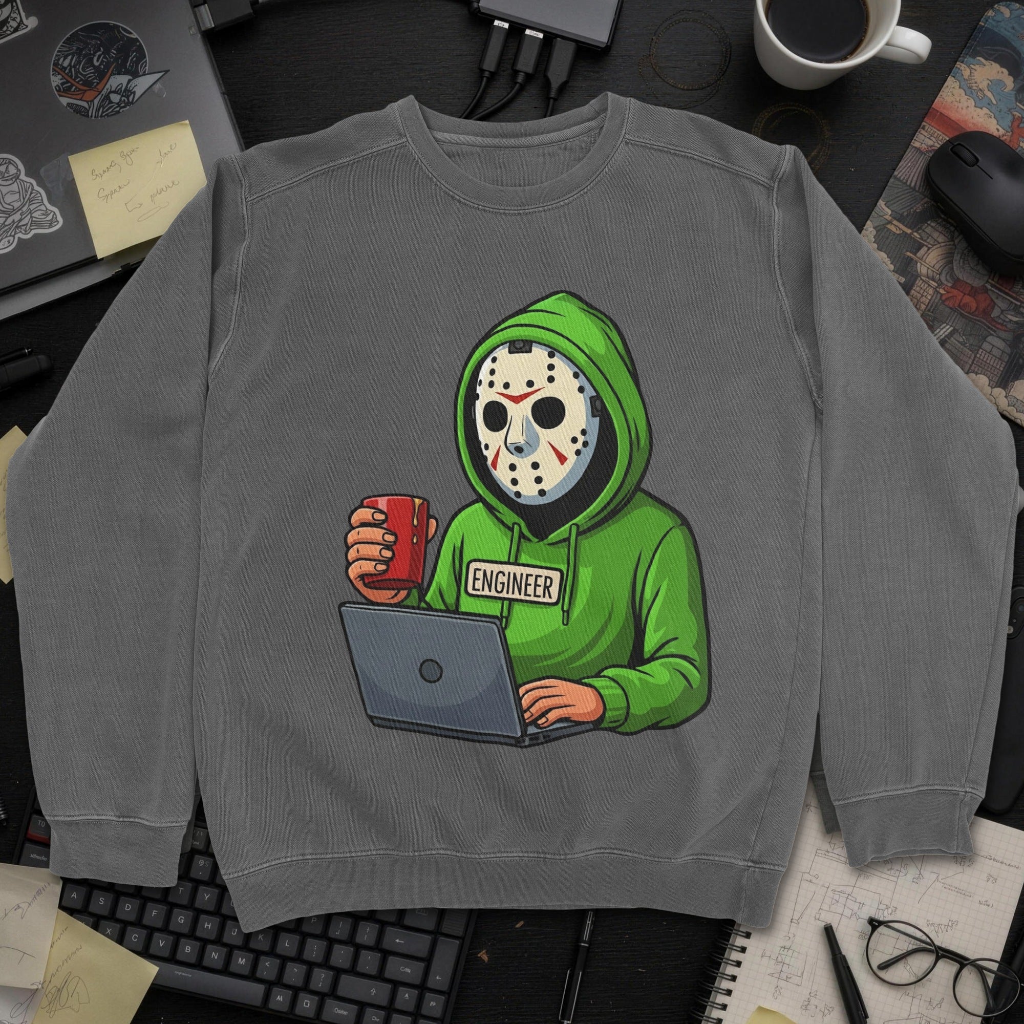 Jason Engineer Sweatshirt - Dark Heather mockup
