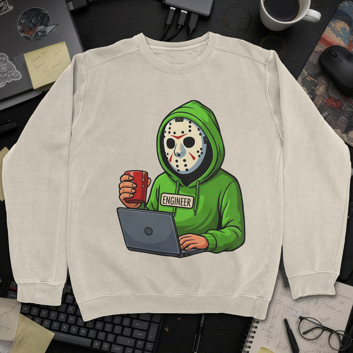 Jason Engineer Sweatshirt - Sand mockup