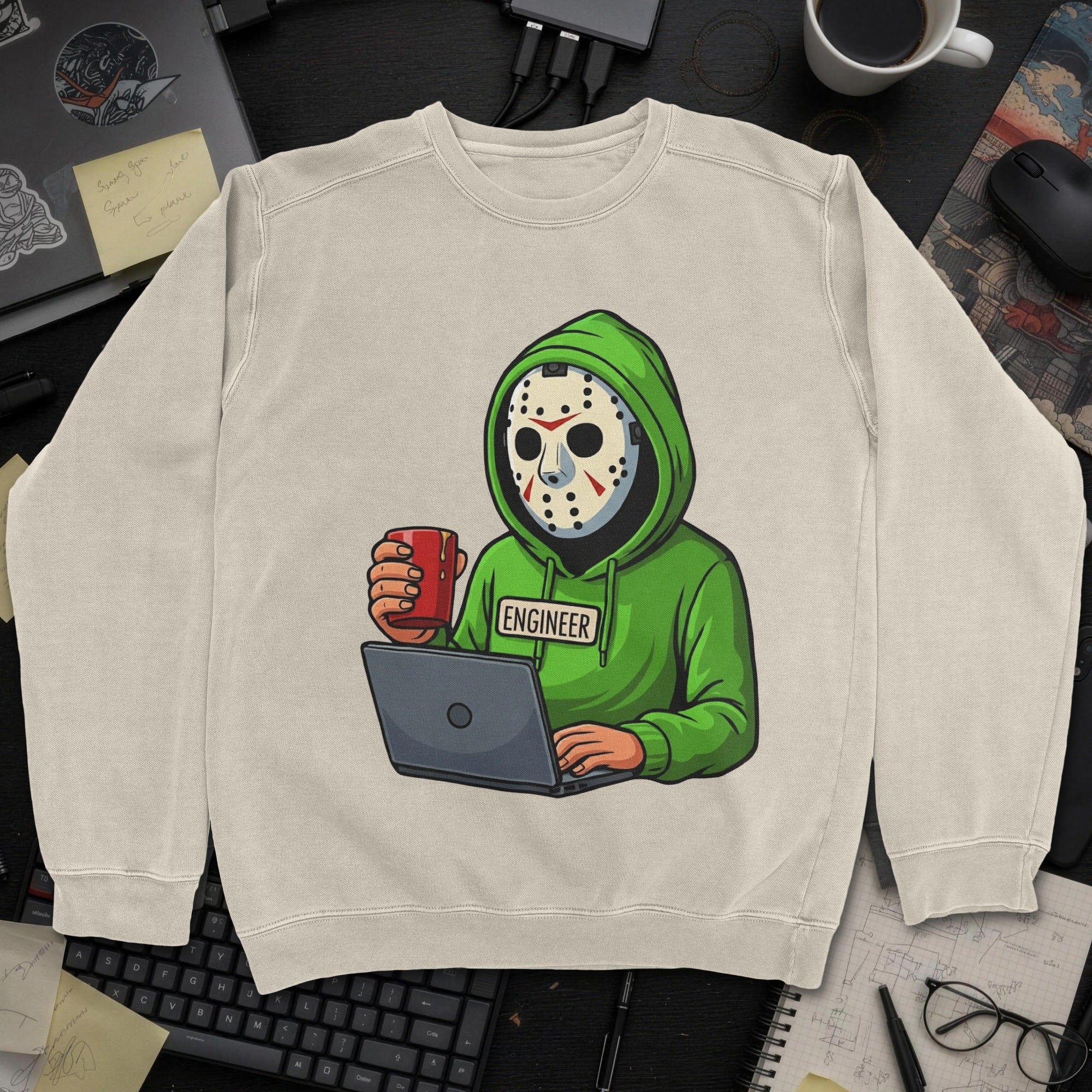 Jason Engineer Sweatshirt - Sand mockup