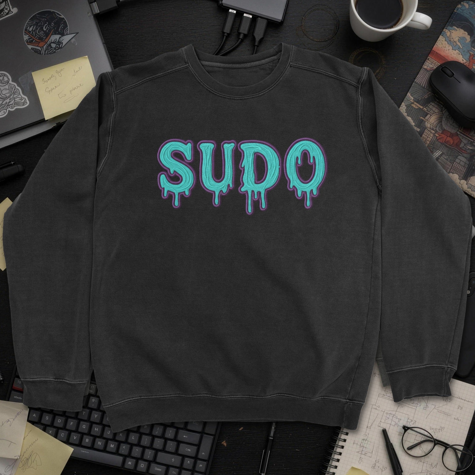 Sudo Sweatshirt - Black mockup