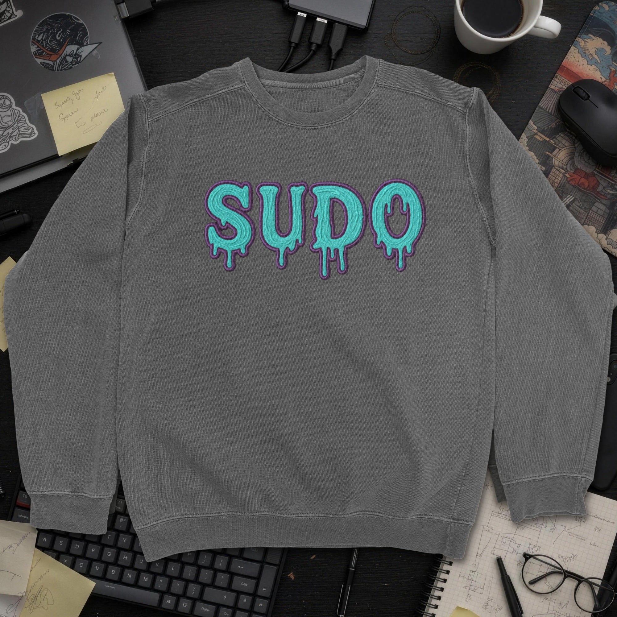 Sudo Sweatshirt - Dark Heather mockup