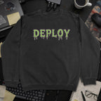 Deploy Sweatshirt - Black mockup