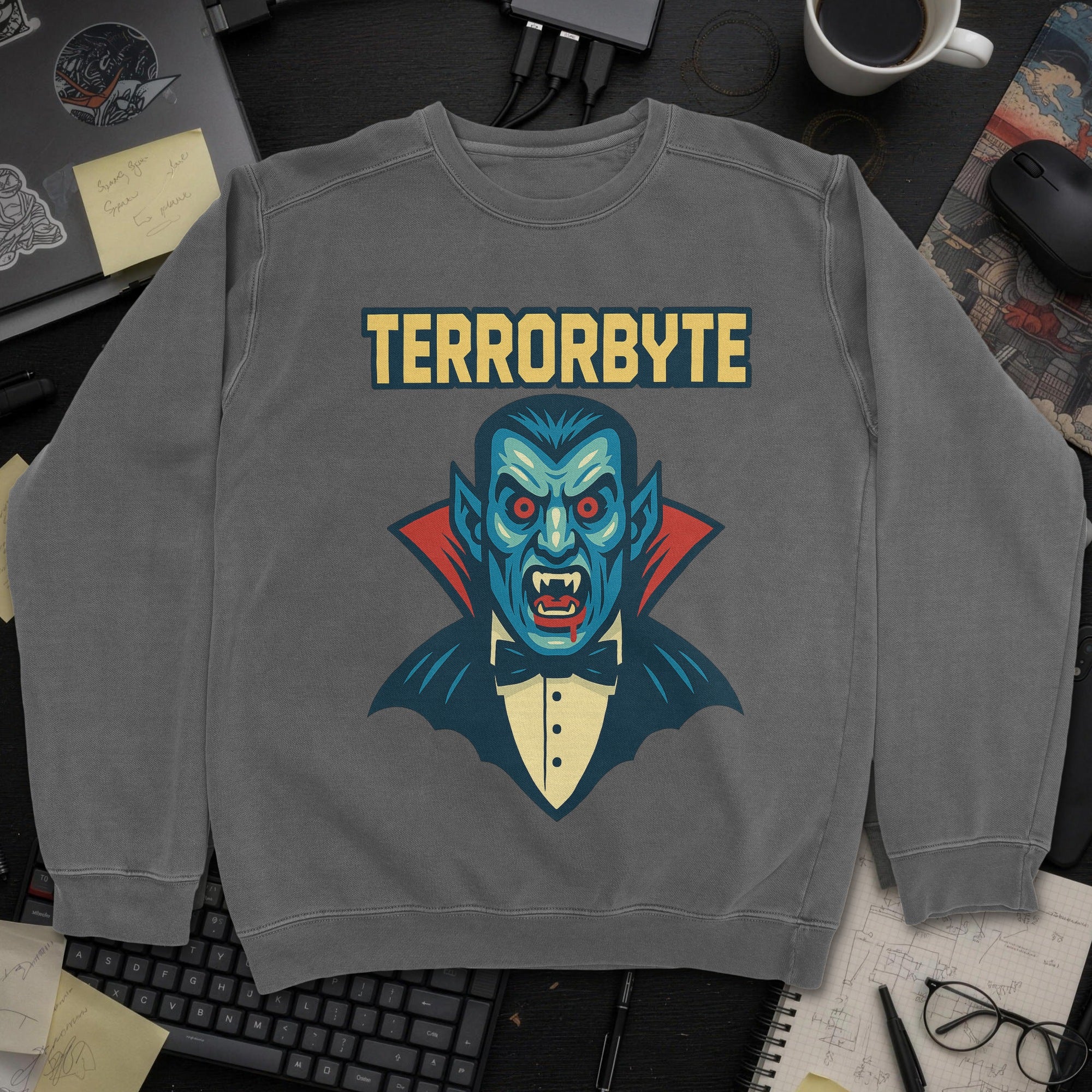 Terrorbyte Sweatshirt - Dark Heather mockup