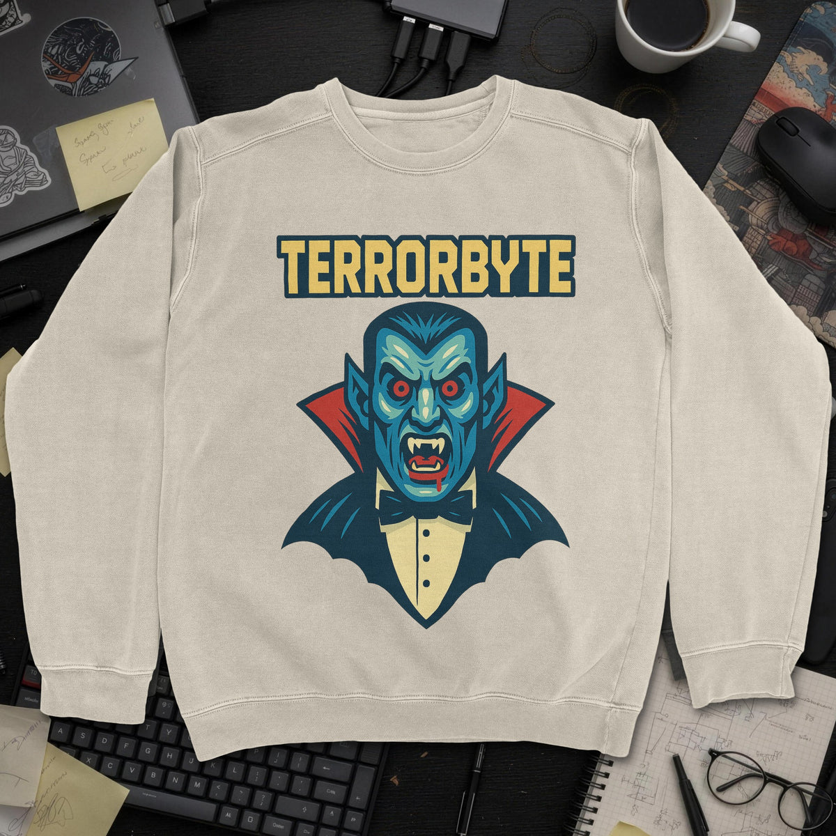 Terrorbyte Sweatshirt - Sand mockup
