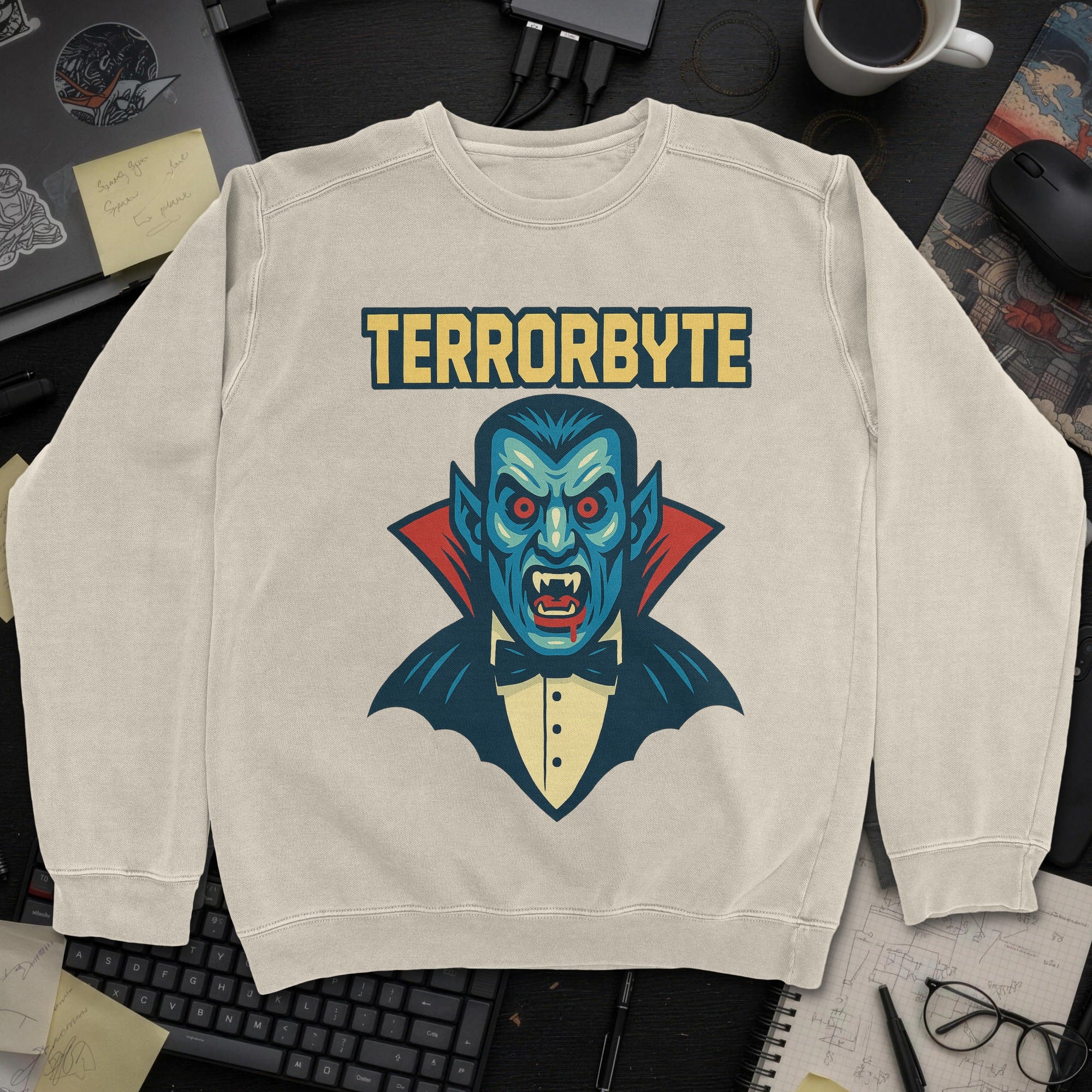 Terrorbyte Sweatshirt - Sand mockup