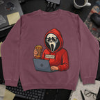 Scream Developer Sweatshirt - Maroon mockup