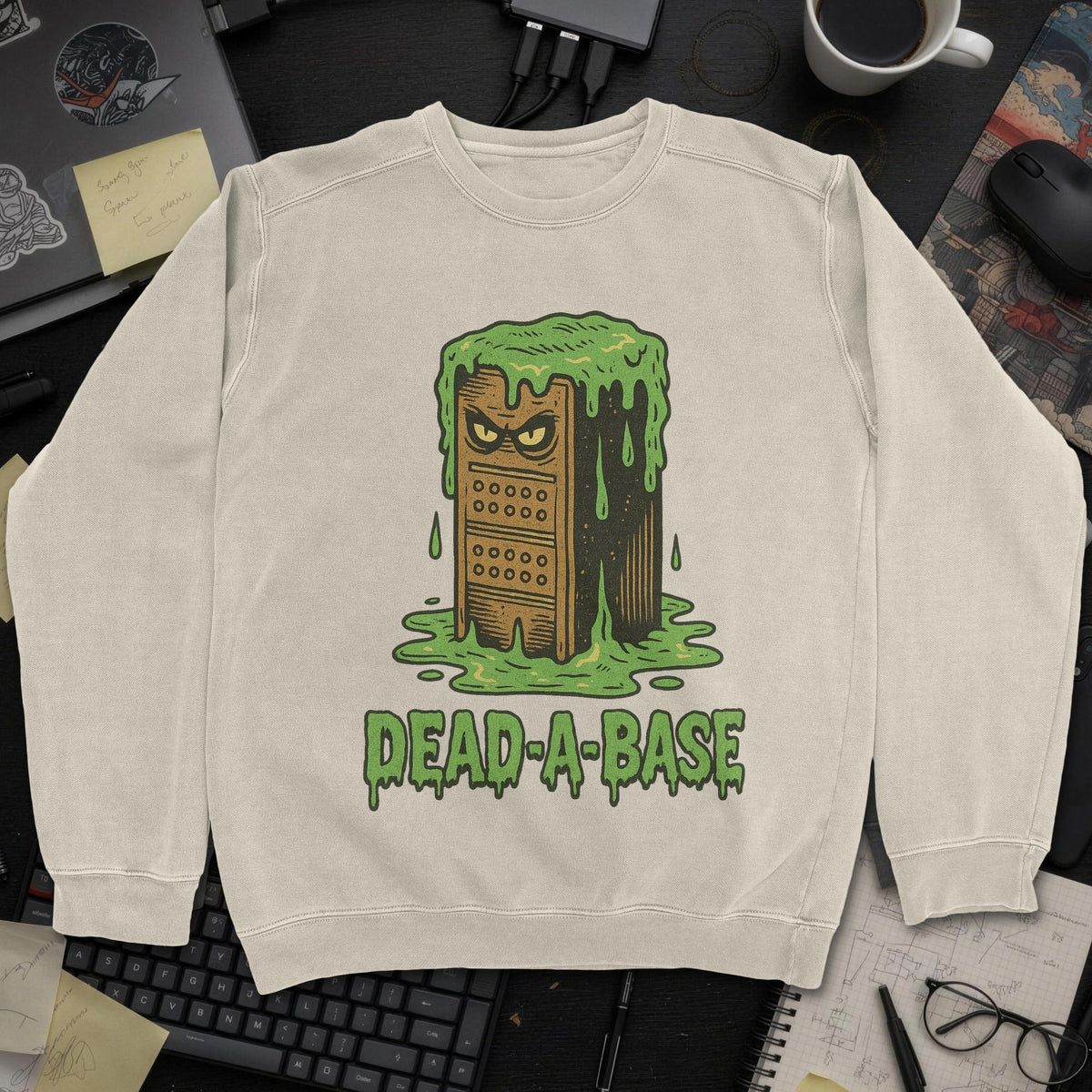 Dead A Base Sweatshirt - Sand mockup