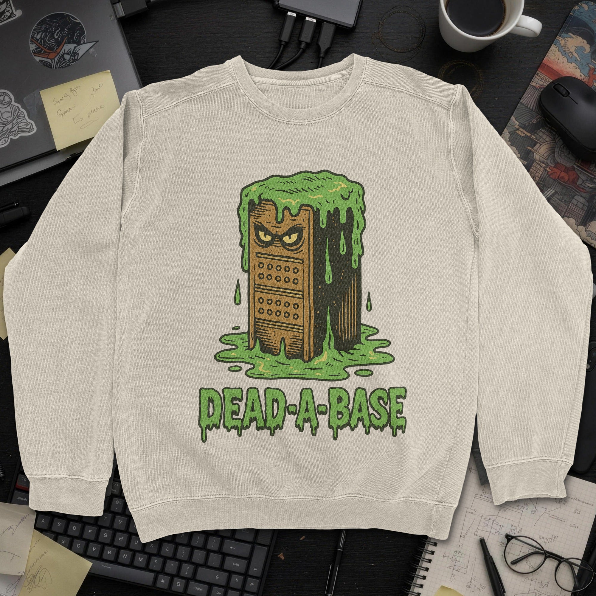 Dead A Base Sweatshirt - Sand mockup