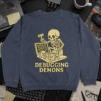 Debugging Demons Sweatshirt - Navy mockup