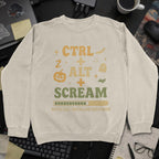Ctrl Alt Scream Sweatshirt - Sand mockup