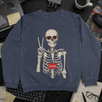 Skeleton Developer Sweatshirt - Navy mockup