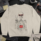 Skeleton Developer Sweatshirt - Sand mockup